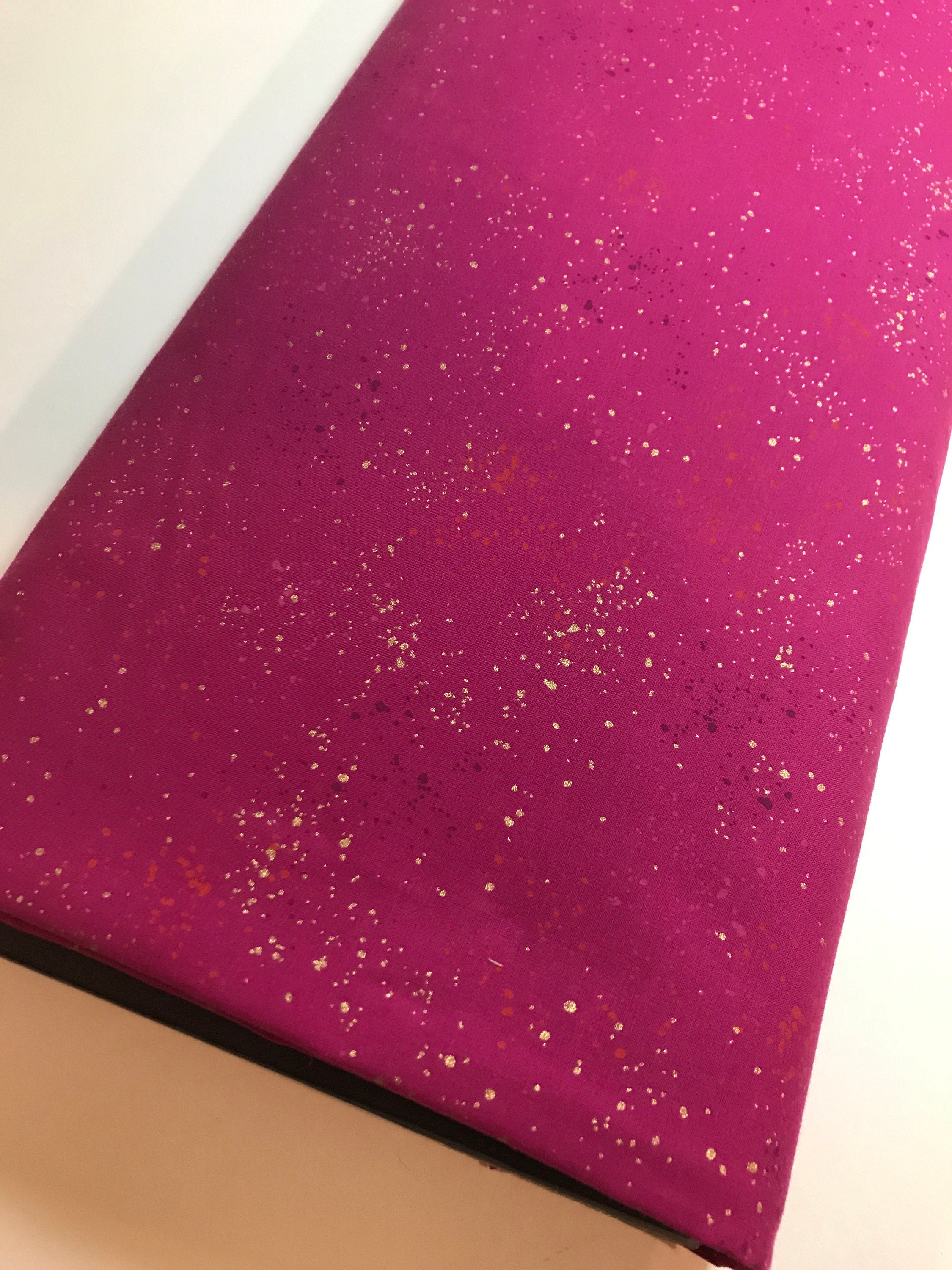 Ruby Star Fabric by Moda - Speckled in Metallic Berry RS5027 color 62M by Rashida Coleman Hale