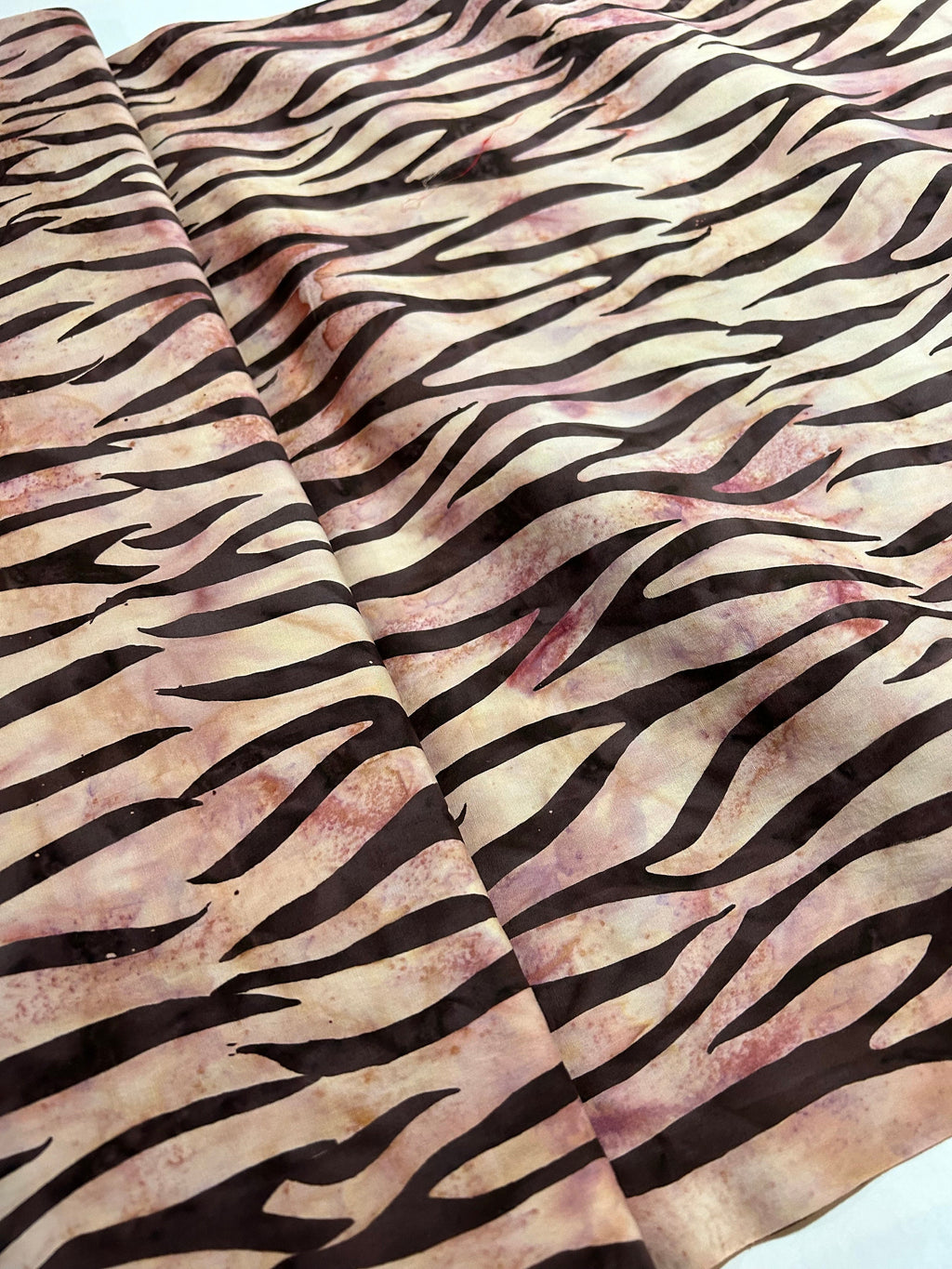 Batik Fabric - Animal Zebra Stripe Noah’s Ark by Mirahz-  100% Quality Cotton -by Yard and Yardage