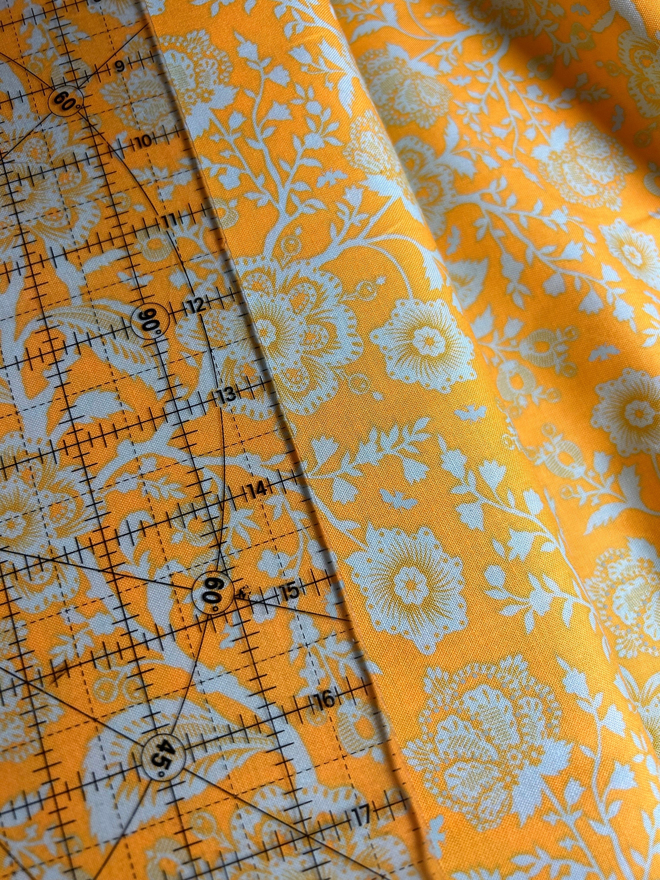 Tula Pink Fabric PINKERVILLE - Delight in Frolic Yellow PWTP132 -100% Quality Cotton by the Yard and Yardage