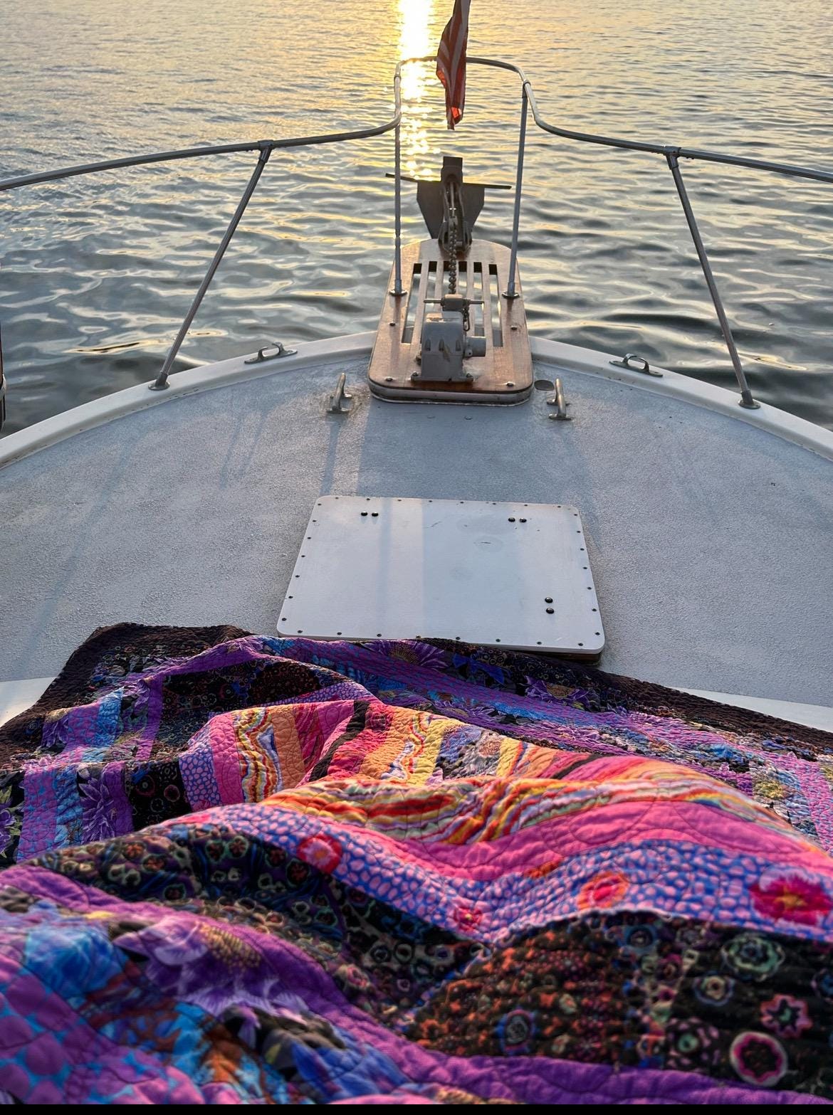 New! Kaffe Fabric - Quilt Kit - Kaffe Fassett - Hawaiian Sunset Quilt Kit™  - Log Cabin 78"x82" Beach - 100% Cotton Kit