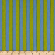 Tula Pink Fabric - Tent Stripe MYRTLE PWTP069.MYRTLE All Stars 25th Collection -100% Cotton Yardage