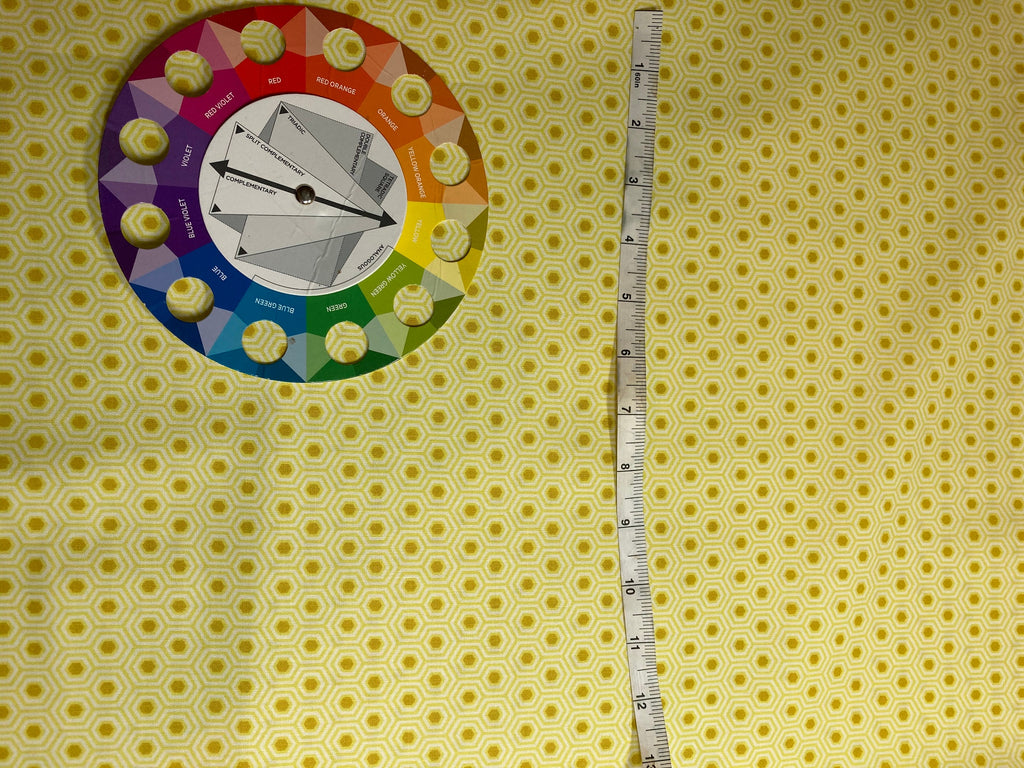 Tula Pink Fabric - Hexy in Sunshine - True Colors Collection -100% Cotton Yardage
