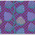 Kaffe Fassett Collective Fabric - Paisley Flower Blue PWGP200 Blue -100 % Quality Cotton by 1/4 Yd and YARDAGE