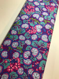 Kaffe Fassett Fabric - Climbing Geraniums in Purple - Fall Collective 2021 by FreeSpirit -100%  Quality Cotton by the FQ, 1/2 Yd and YARDAGE