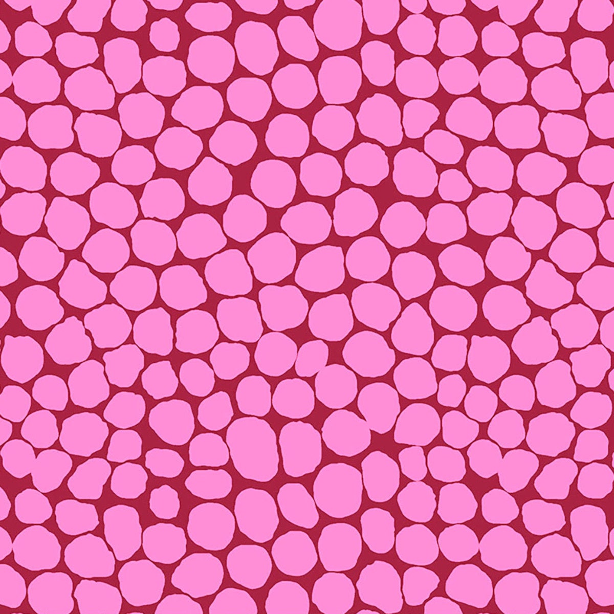 Kaffe Fassett Fabric-Jumble Bubblegum PWBM053.BUBBLEGUM Spring  2021 by FreeSpirit - 100%  Quality Cotton - by Yd and YARDAGE