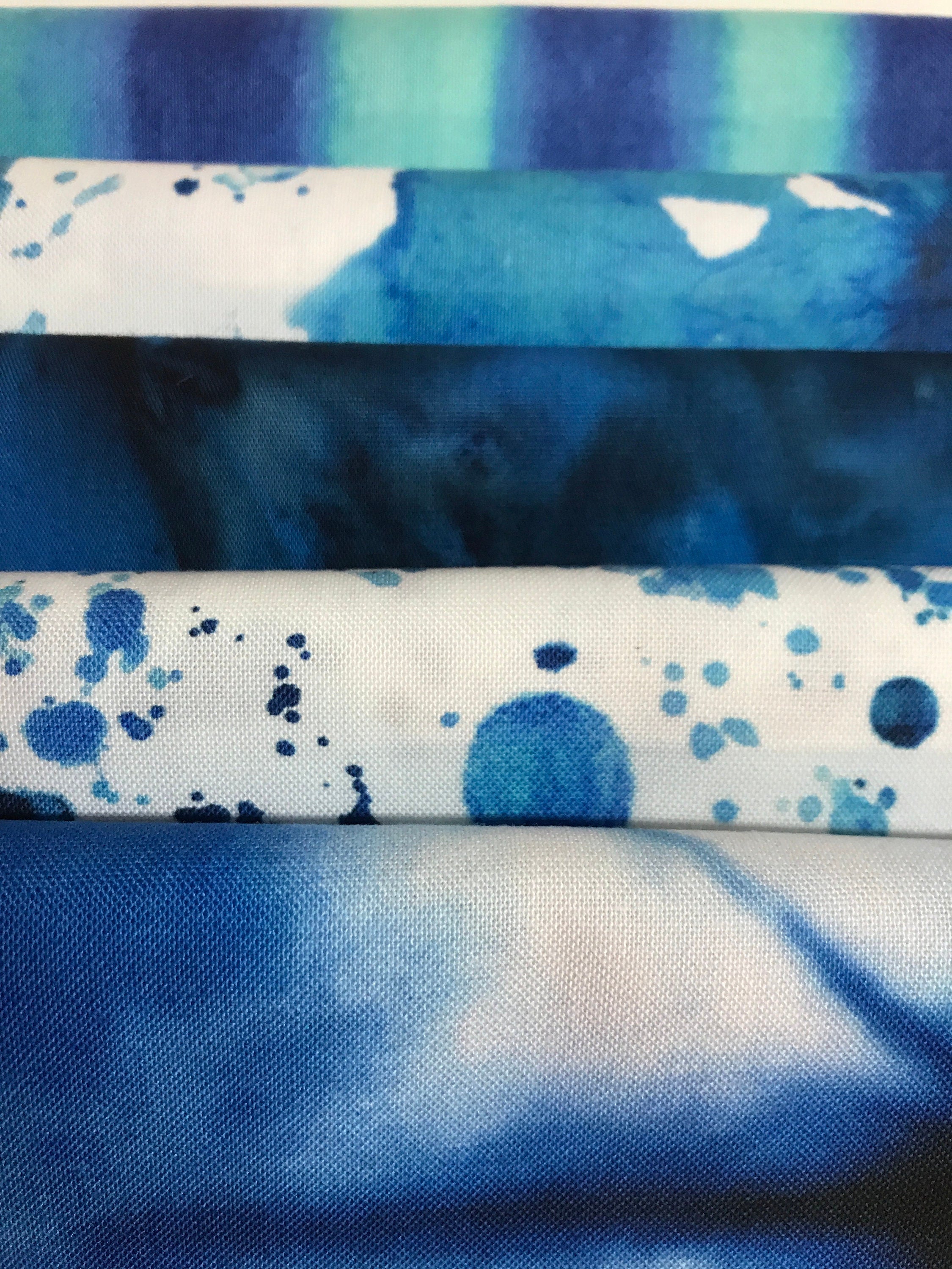 Summer Splash - 100% Cotton - Half Yard and Fat Quarter 5 Piece Bundles