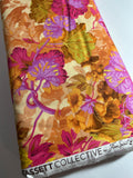 Kaffe Fassett Collective Fabric -  Flower Grandiose PWPJ013.OCHRE - 100% Quality Cotton by Yd and YARDAGE
