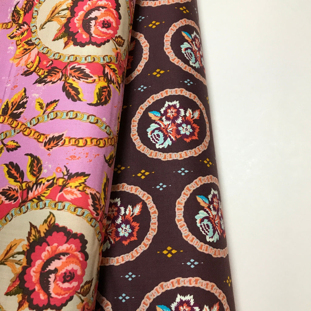Kathy Doughty Fabric FreeSpirit - Mini Charm in Ganache - by Kathy Doughty- 100% Quality Cotton Yardage by 1/2 Yard and Yardage