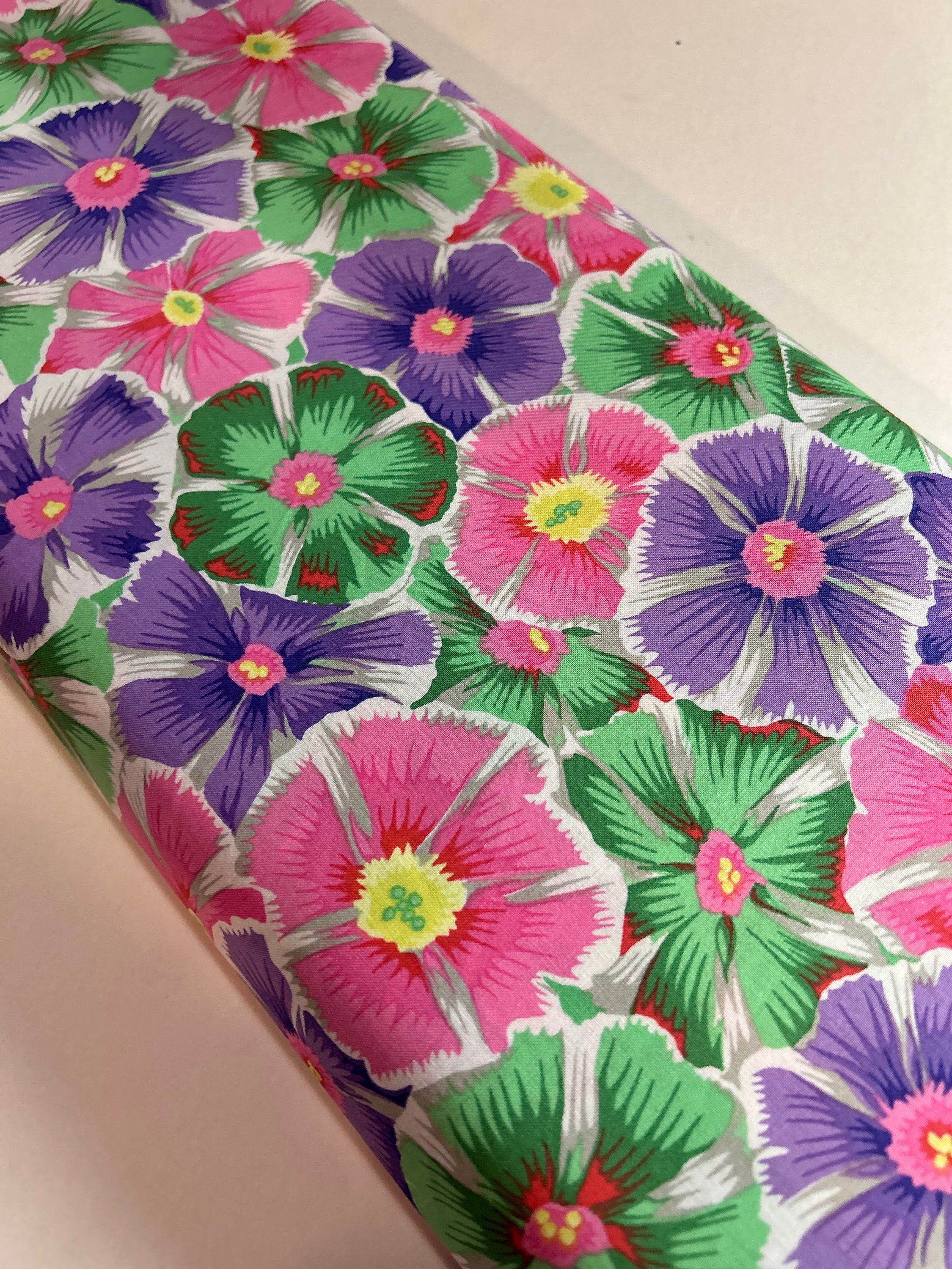 Kaffe Fassett Fabric- PINWHEELS in Spring - PWPJ117.SPRING Collective 2022 by FreeSpirit - 100%  Quality Cotton - by Yard and YARDAGE
