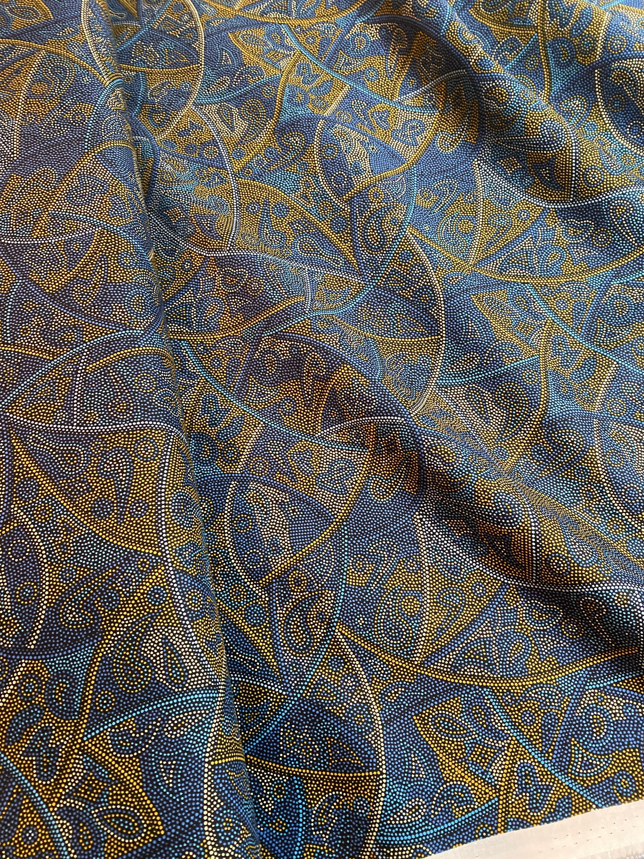 Australian Fabric - Looking Around in Red by Greg Matthews - Aboriginal Ethnic 100% Quality Cotton by M&S Textiles by Yard and Yardage