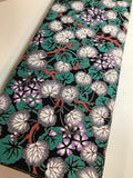 Kaffe Fassett Fabric - Climbing Geraniums in Black - Fall Collective 2021 by FreeSpirit -100%  Quality Cotton by the FQ, 1/2 Yd and YARDAGE