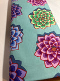 Kaffe Fassett Fabric  - Shadow Flower in Aqua PWGP187 - 100% High Quality Cotton -By the 1/2 Yard and Yardage