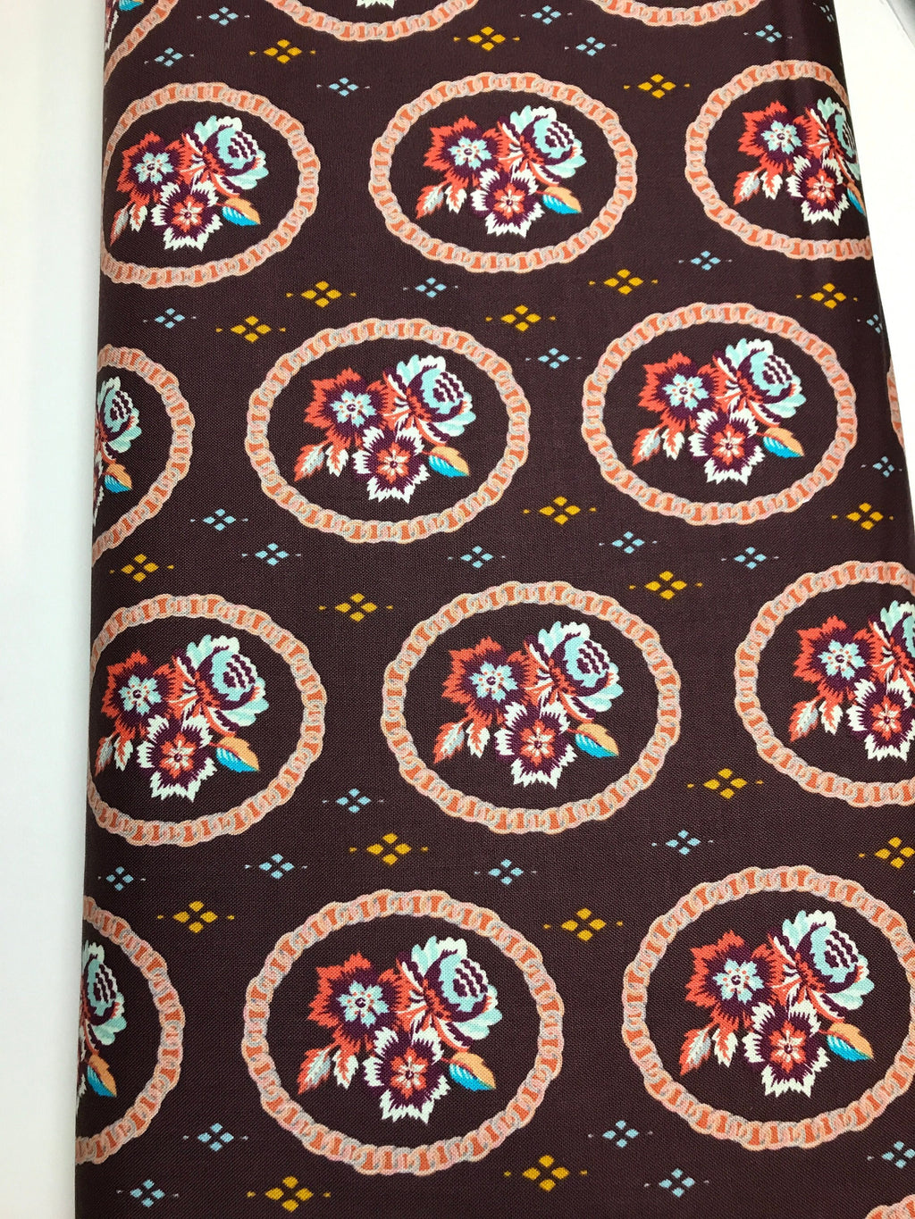 Kathy Doughty Fabric FreeSpirit - Mini Charm in Ganache - by Kathy Doughty- 100% Quality Cotton Yardage by 1/2 Yard and Yardage