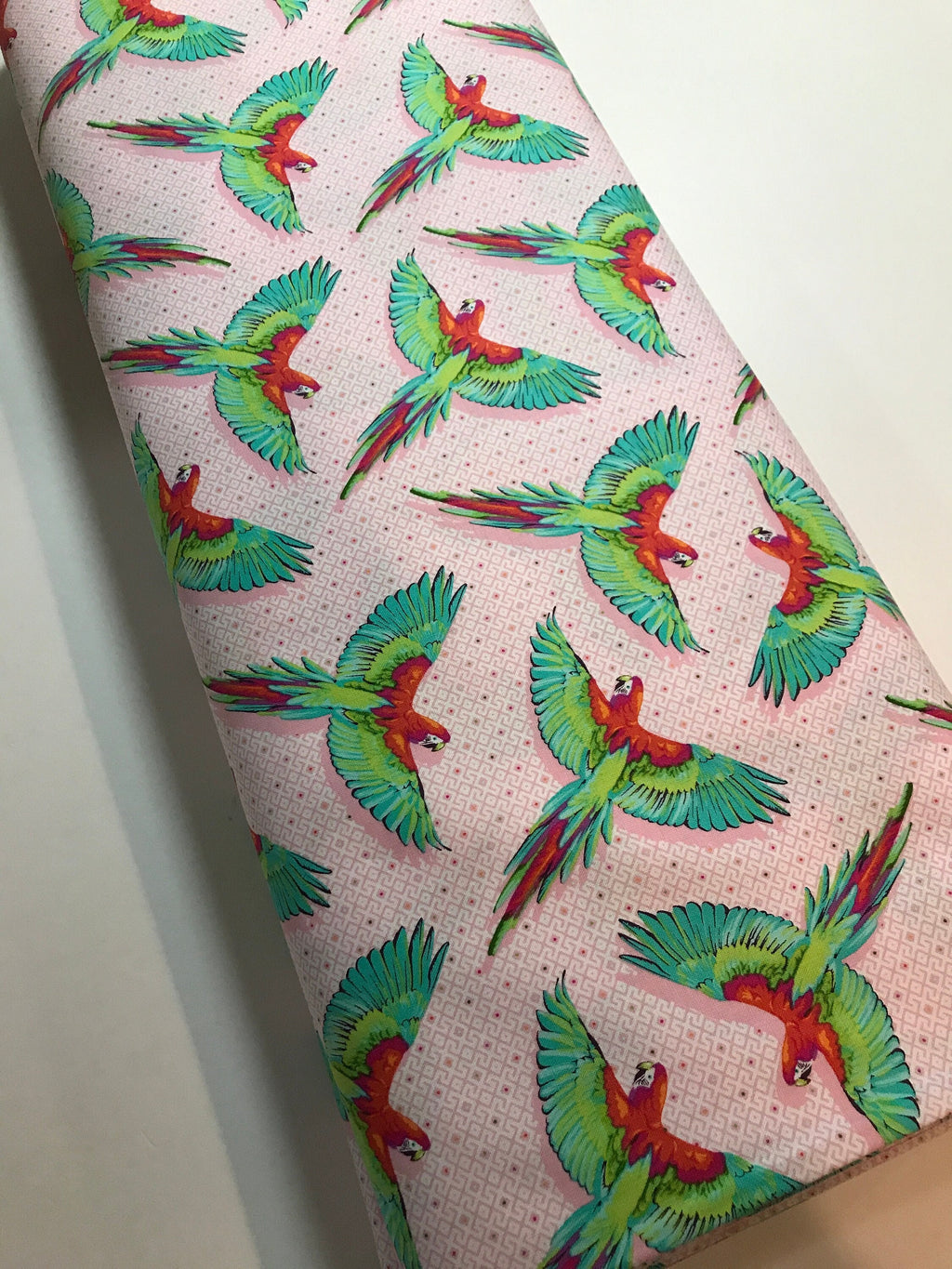 Tula Pink Fabric DAYDREAMER PWTP170 Macaw Ya Later in Dragonfruit Tula Pink Fabric - FreeSpirit - 100% Quality Cotton by 1/2 Yd and Yardage