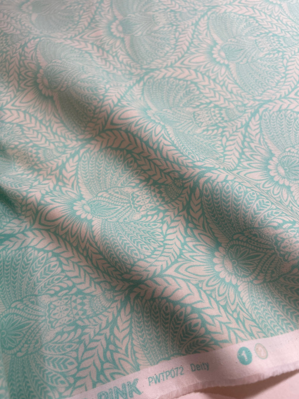 Tula Pink Fabric - Eden Collection Elephant PWTP072 Deity in Mojoito - FreeSpirit - 100% Cotton Yardage