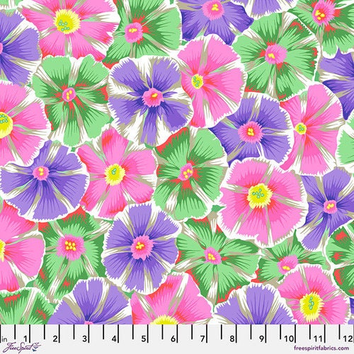 Kaffe Fassett Fabric- PINWHEELS in Spring - PWPJ117.SPRING Collective 2022 by FreeSpirit - 100%  Quality Cotton - by Yard and YARDAGE