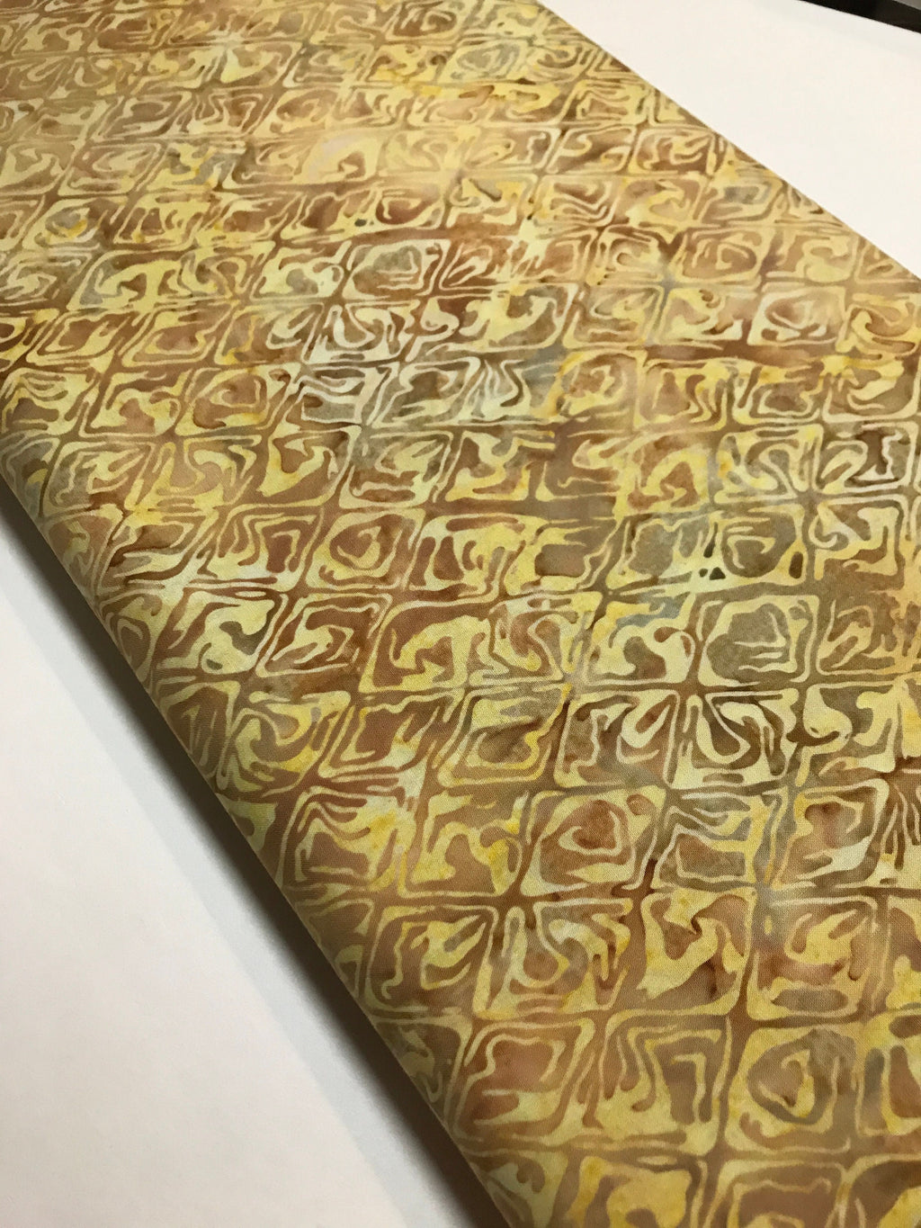 Batik Fabric - Cream in Color 33 - by Moda Fabrics - 100% Quality Cotton