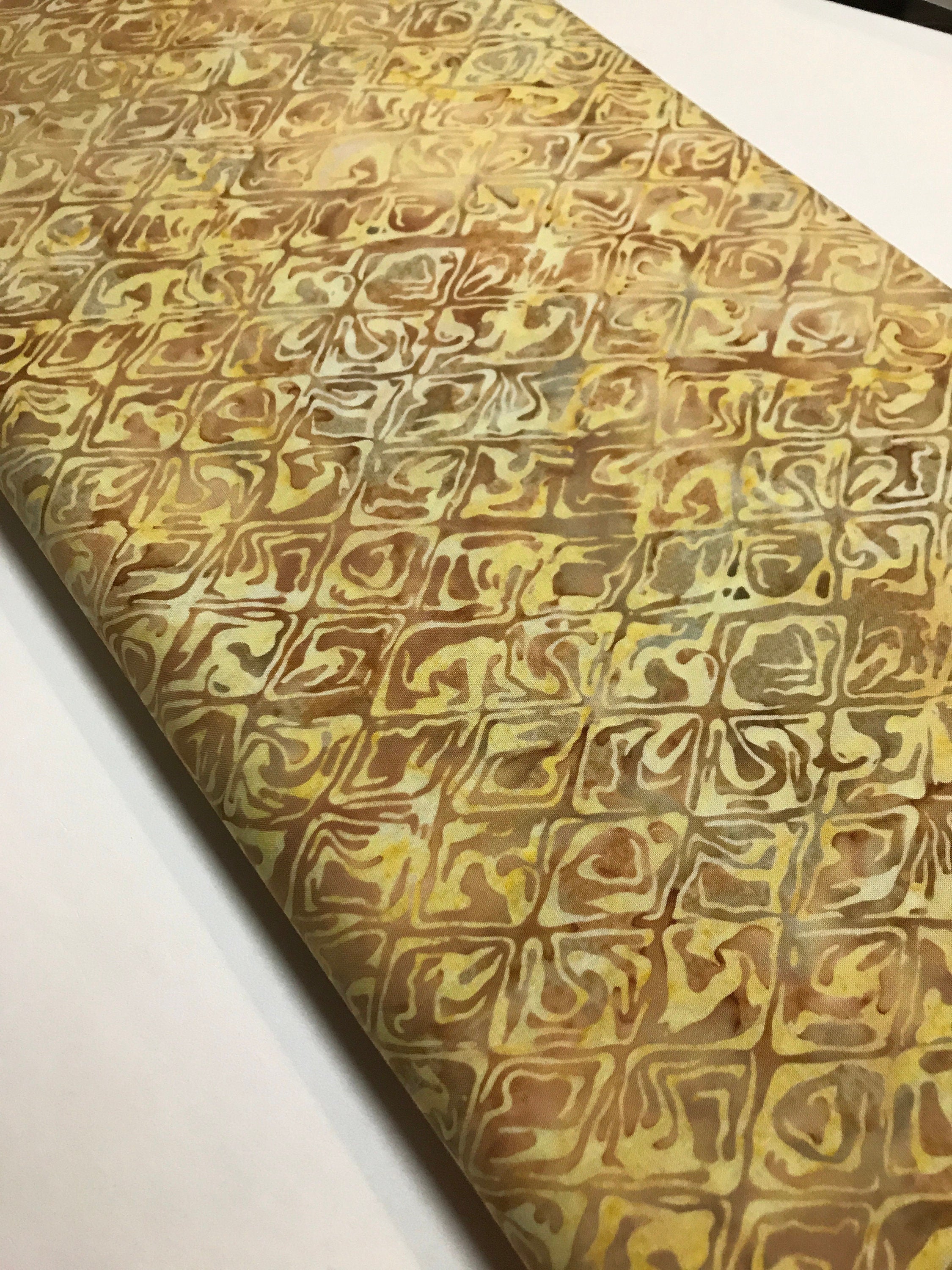 Batik Fabric - Cream in Color 33 - by Moda Fabrics - 100% Quality Cotton