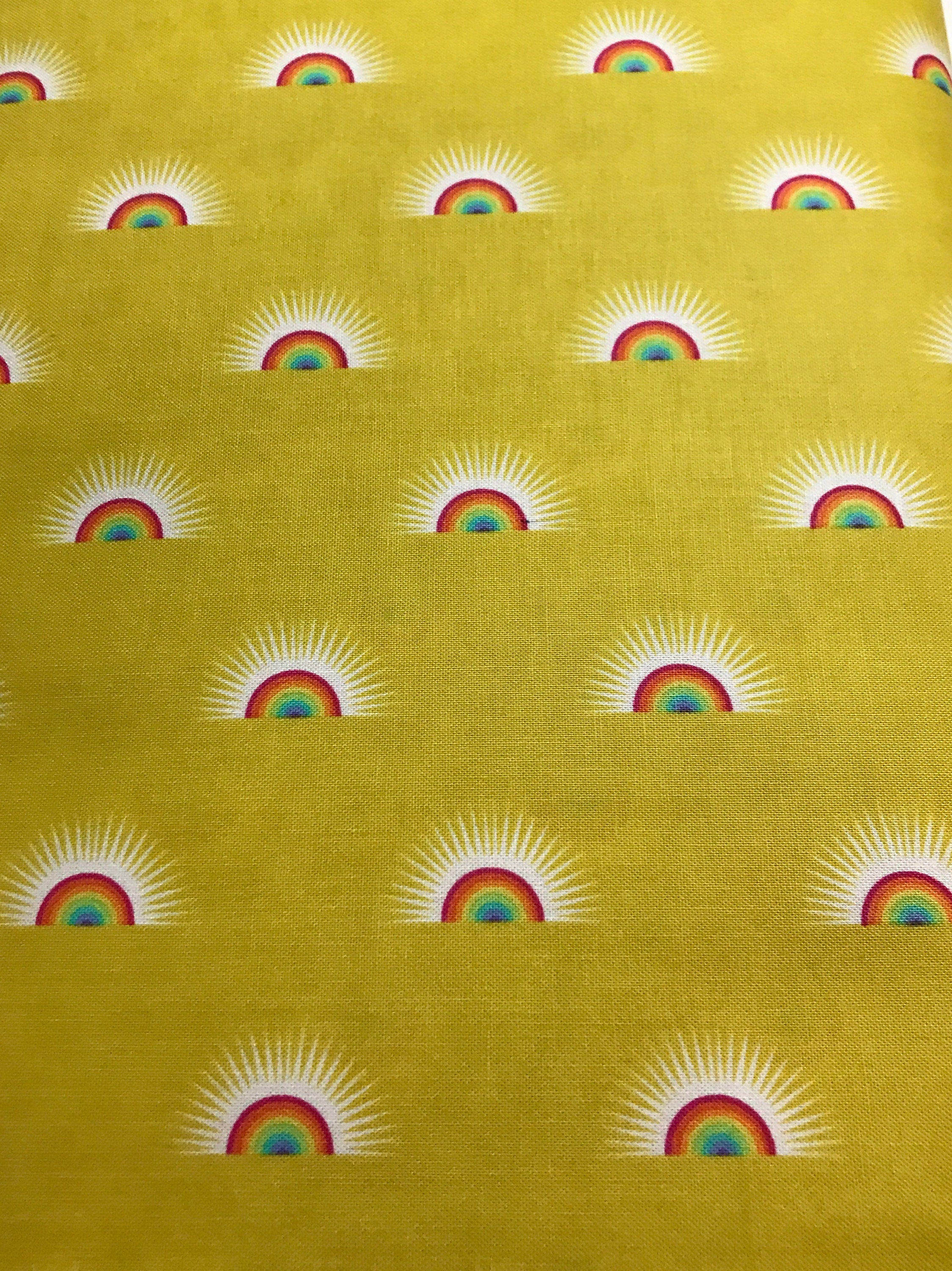 Tula Pink Fabric DAYDREAMER PWTP176 Sundaze in Pineapple - FreeSpirit- 100% Quality Cotton by 1/2 Yard and Yardage