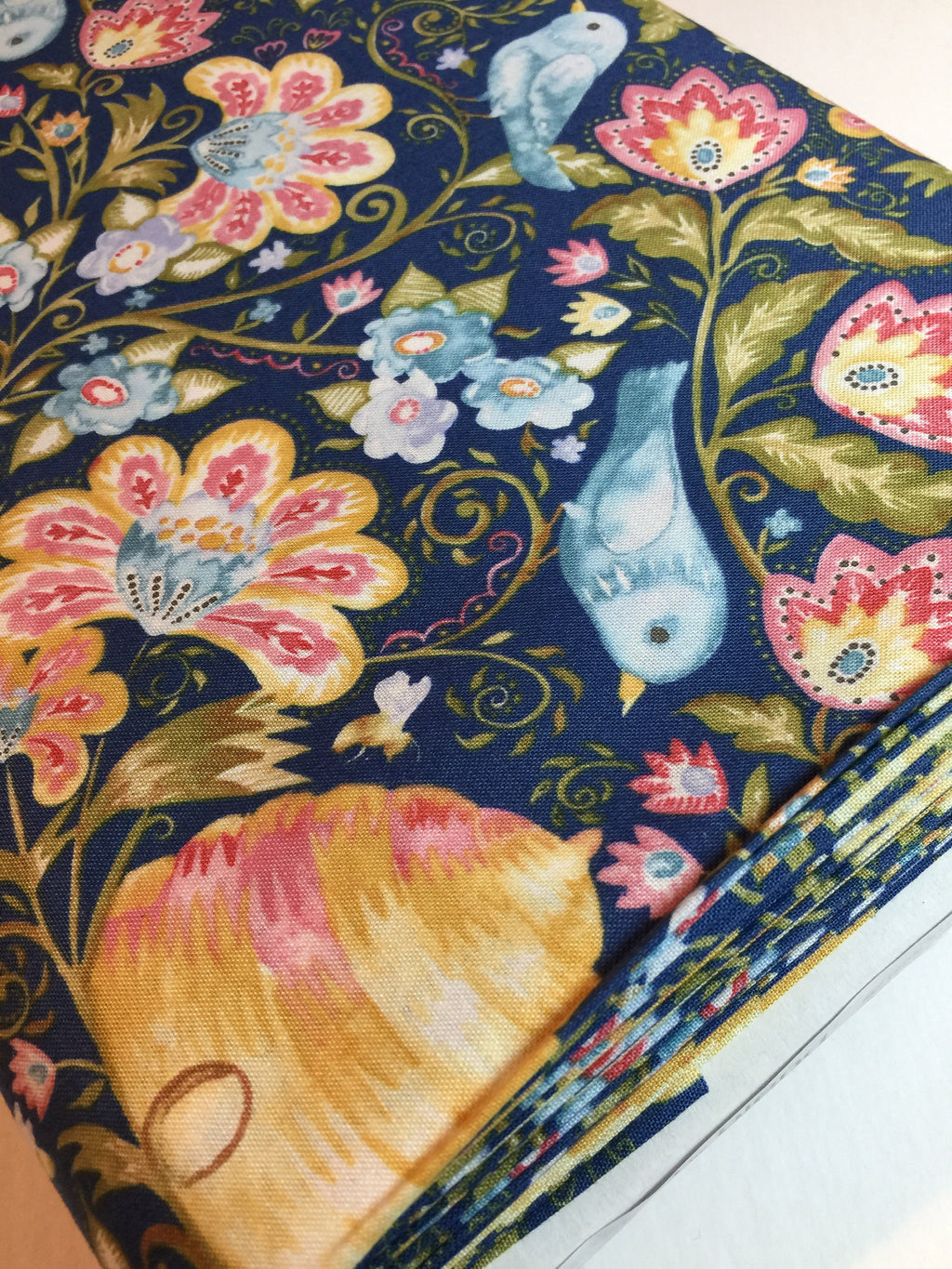Moth Cameo Fabric Wings in Aqua - A Meadows Tale by Ana Davis-Blend Fabrics Moth Butterfly 113.114.03.2 Cameo F1004-100% Quality Cotton