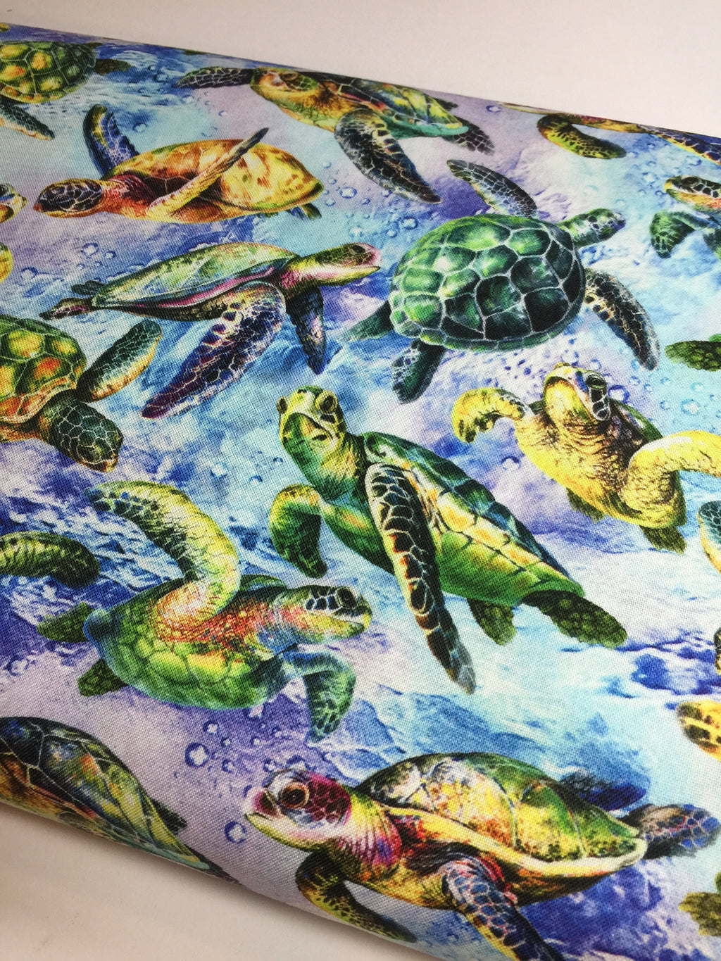 Sea Turtle Fabric - Ocean Turtles - The Reef -TURTLES in Light Blue by Oasis - Beach OA593852 -100% Quality Cotton - Yards and Yardage