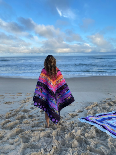 Kaffe Fassett Hawaiian Sunset Log Cabin Quilt Kit 78"x82"