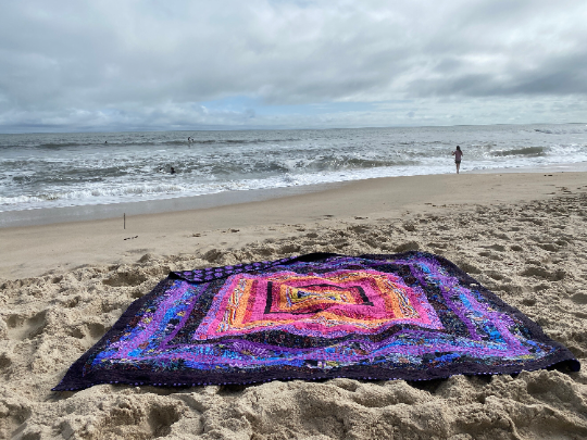 Kaffe Fassett Hawaiian Sunset Log Cabin Quilt Kit 78"x82"