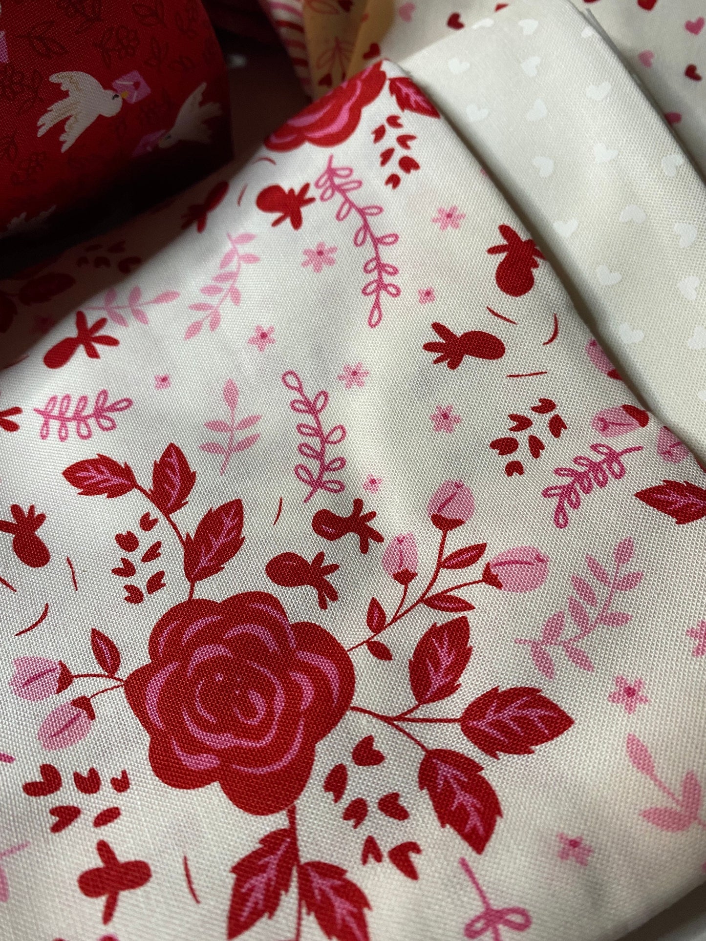 Be Mine Love Fabric Valentine Love by Stacy for Moda Fabrics  - 100 Percent Cotton Quality Fabric-19 pc FQ Bundle