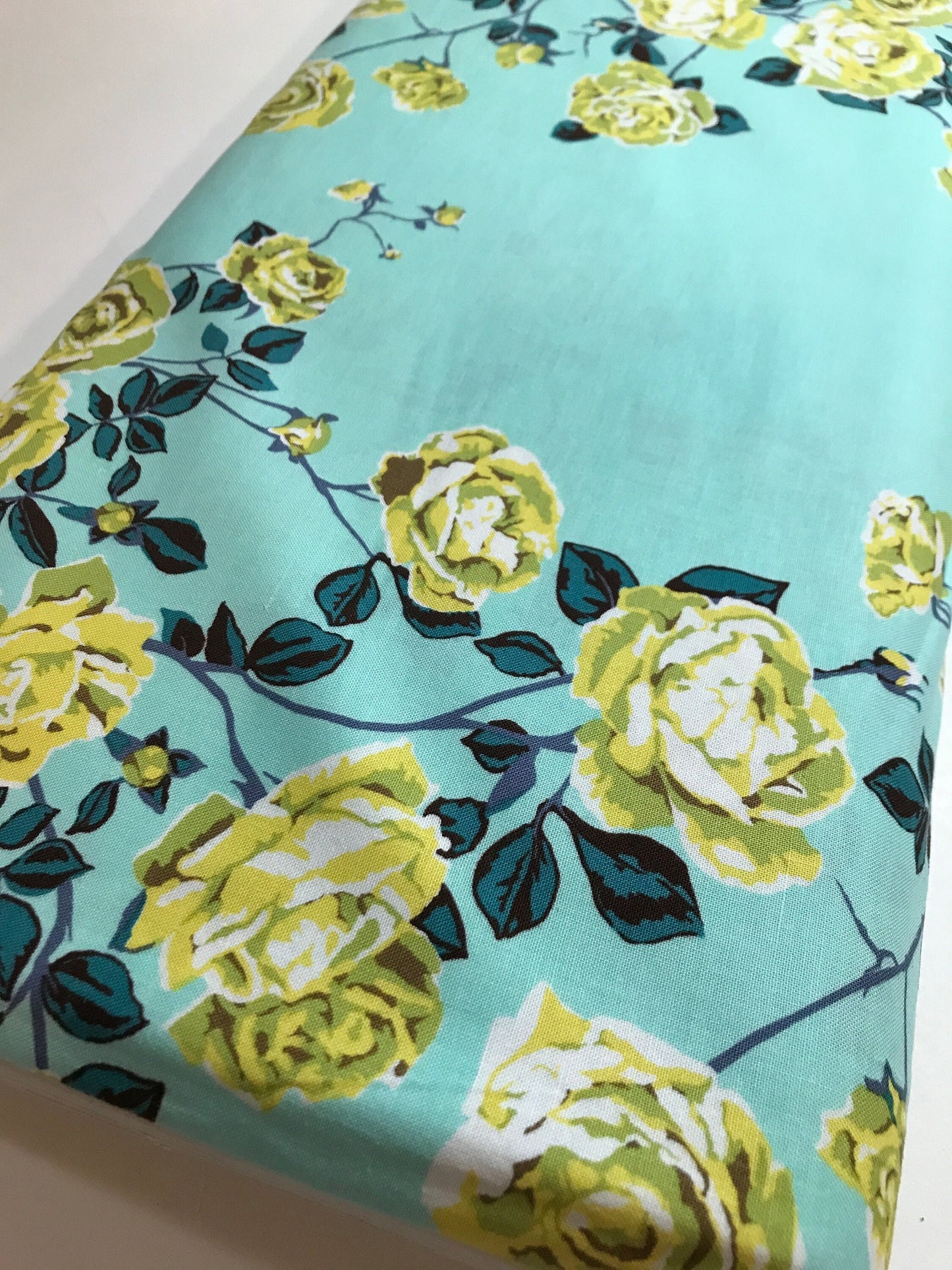 Anna Maria Horner Fabric Floral - Social Climber - in Ice -  Modern Floral 100% Quality Cotton by Fat Quarter and Yardage